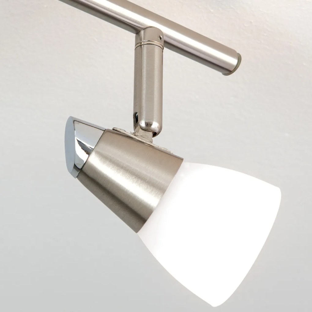 Plafoniera cu 3 spoturi directionabile Max crom satin