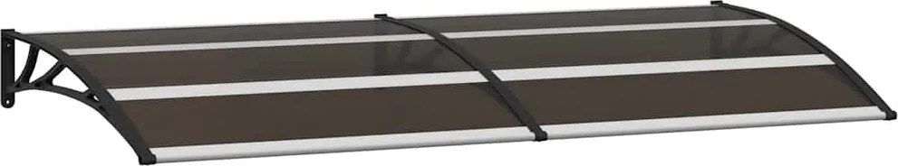 vidaXL Copertină de ușă, negru, 200 x 75 cm, PC