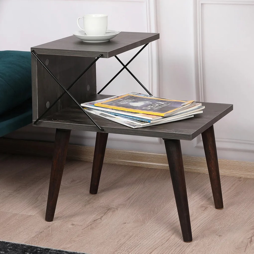 Măsuță de noptieră Cross Dark Brown