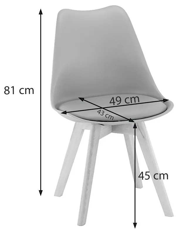 Set de masă Midori 6+1 gri