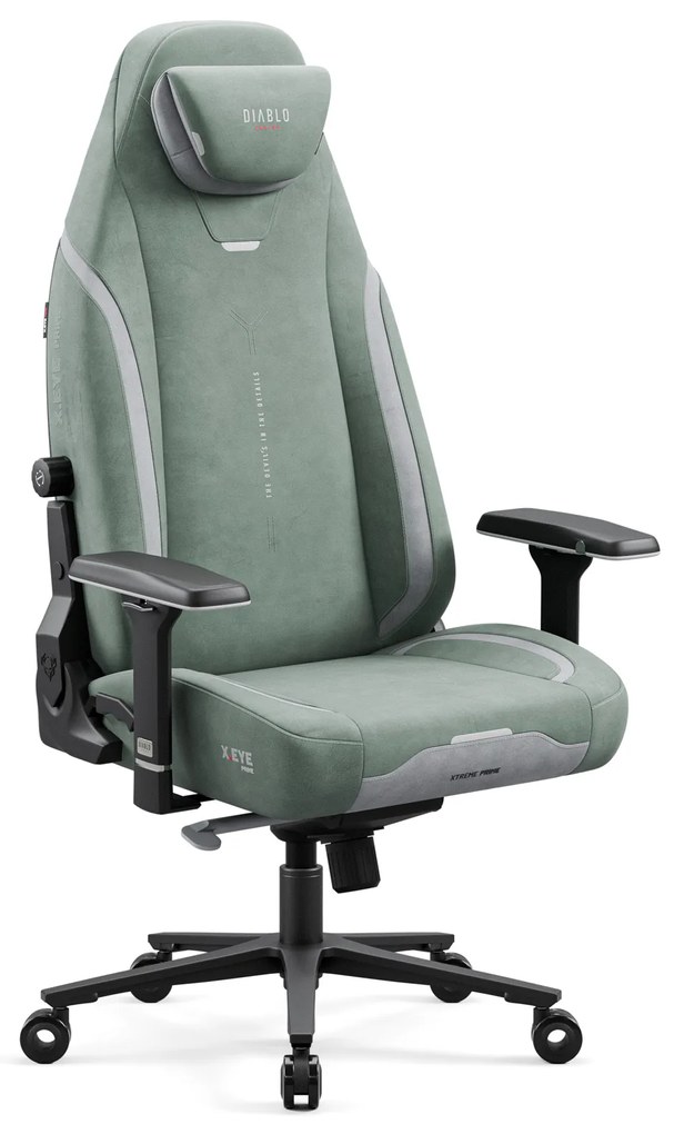 Scaun gaming verde Diablo X.Eye Prime, Normal Size, Gothic Green