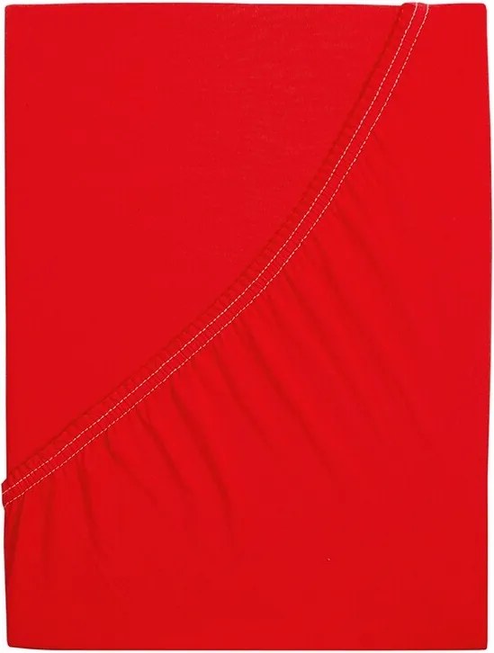 Cearșaf de pat 4Home jersey Ideal roșu, 160 x 200 cm