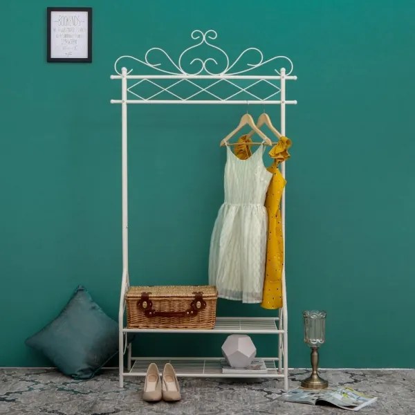 Cuier de podea LINEA, alb