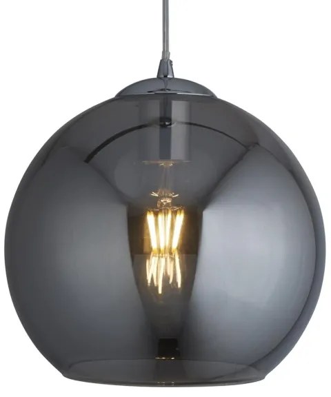 Searchlight - Lustră pe cablu BALL 1xE27/60W/230V negru