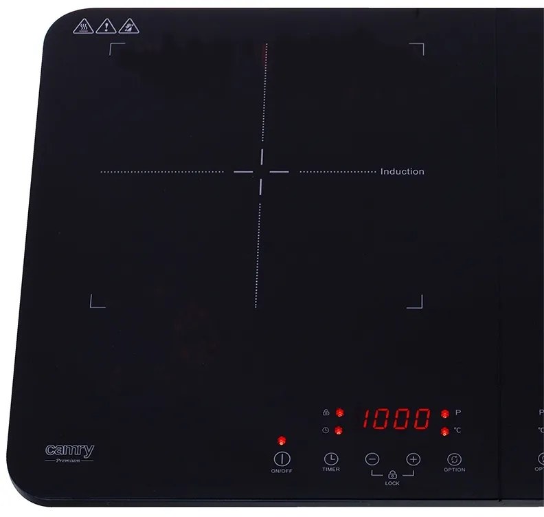 Plita inductie dubla 3500w cr 6514 camry