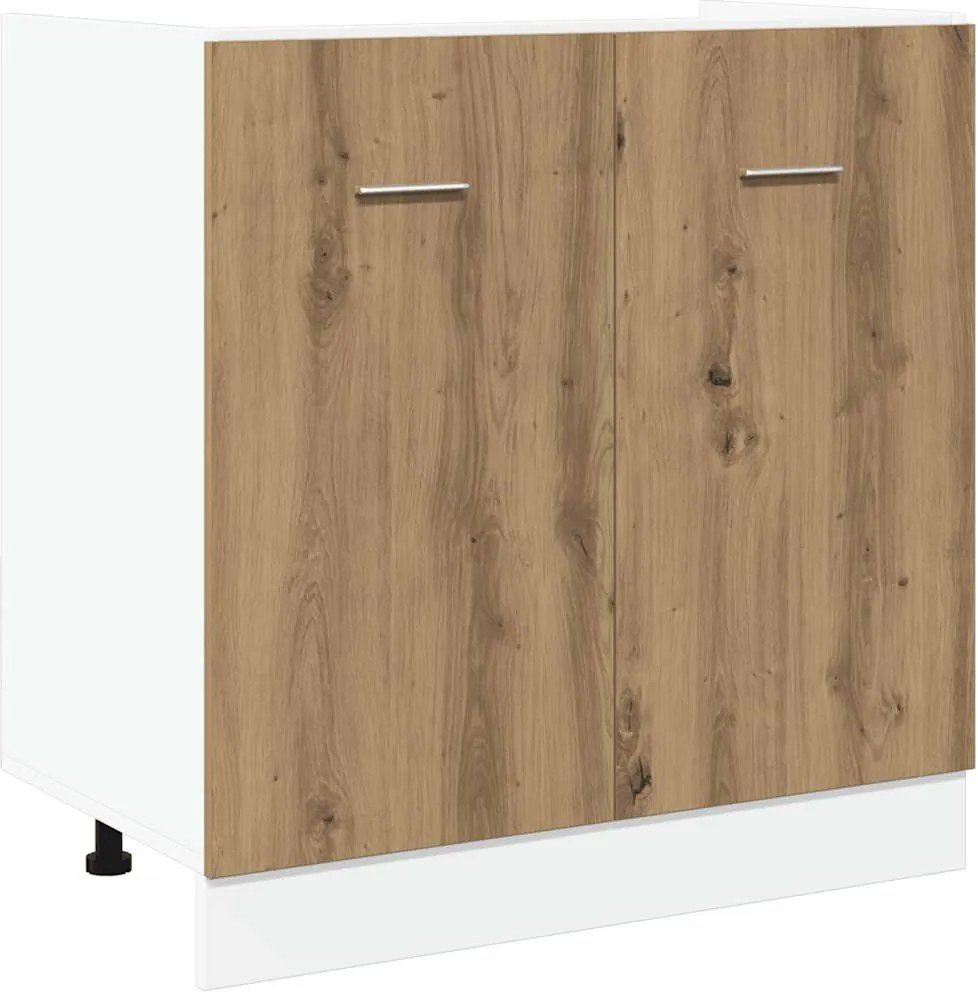 vidaXL Dulap inferior de chiuvetă “Lyon” stejar artizanal 80x46x81,5cm