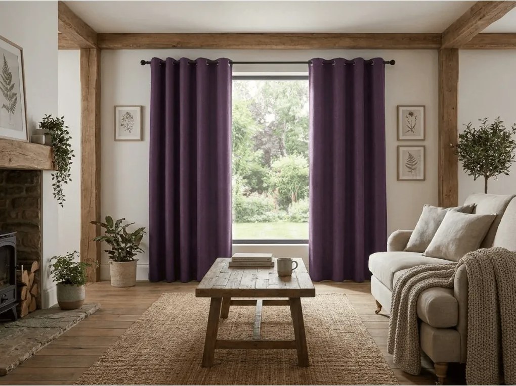 Draperie opaca DUNES VELVET 140x250 cm, mov Agatat: Rejansa