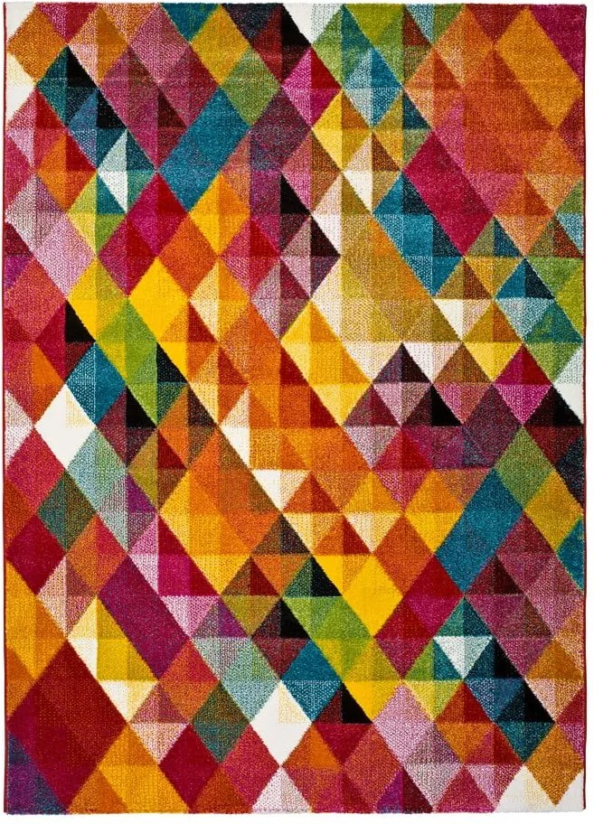 Covor Universal Belis Triangles, 160 x 230 cm, multicolor