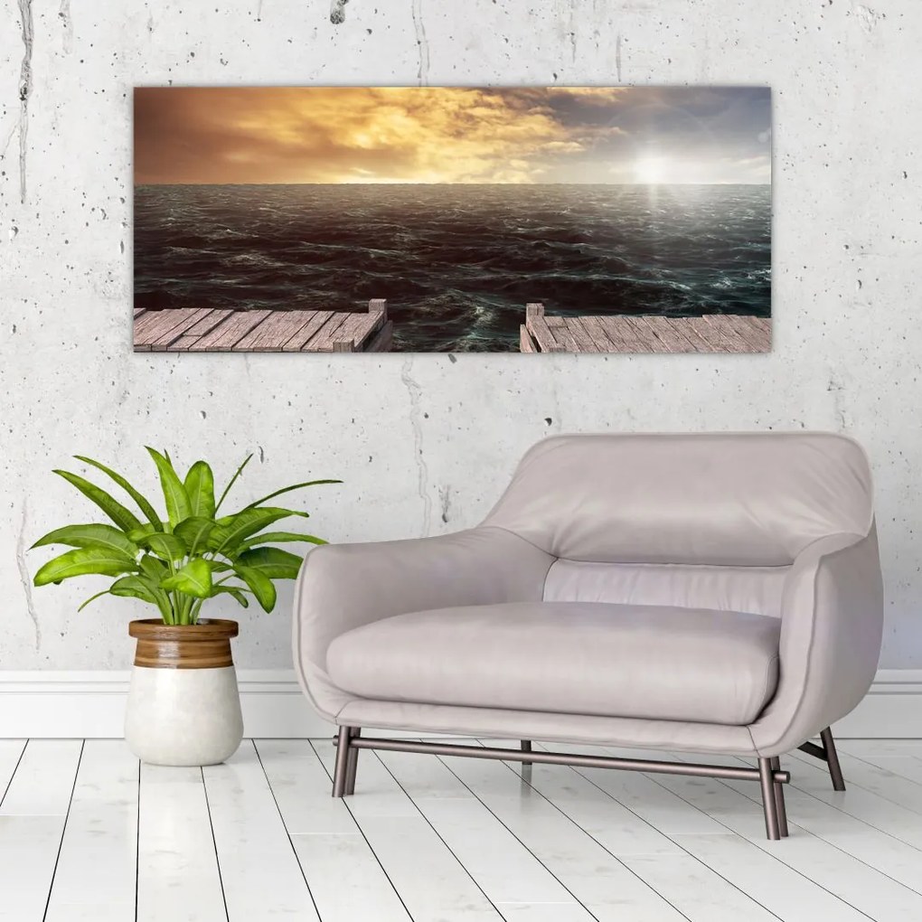 Tablou cu marea (120x50 cm)