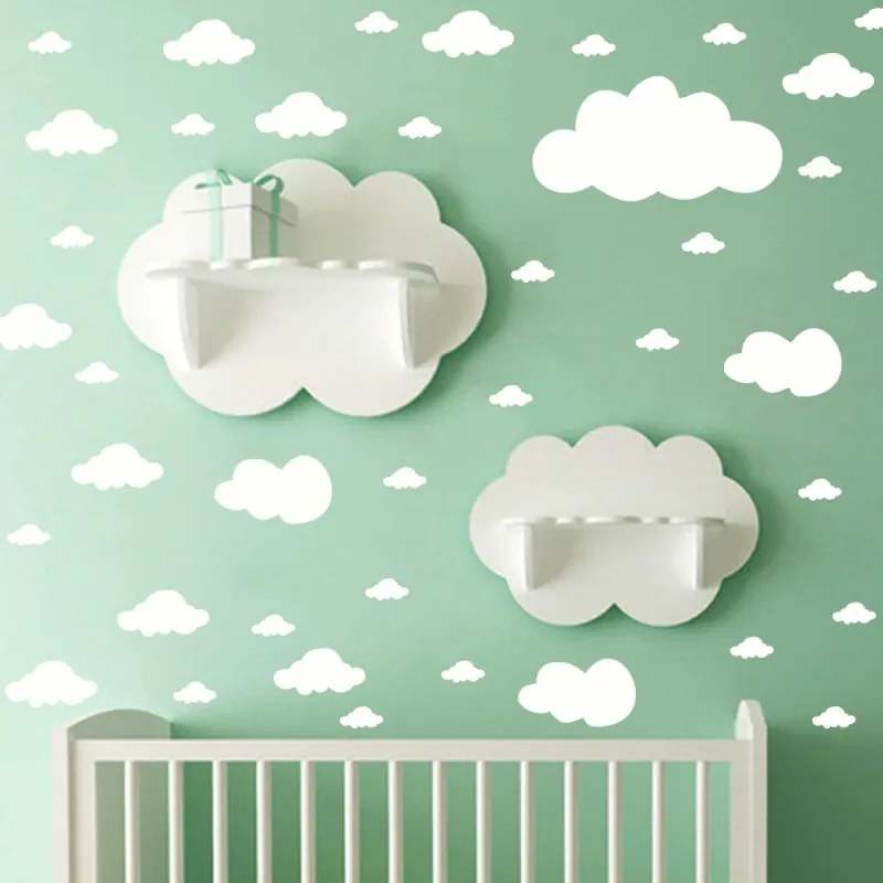 Set stickere perete Norisori Albi