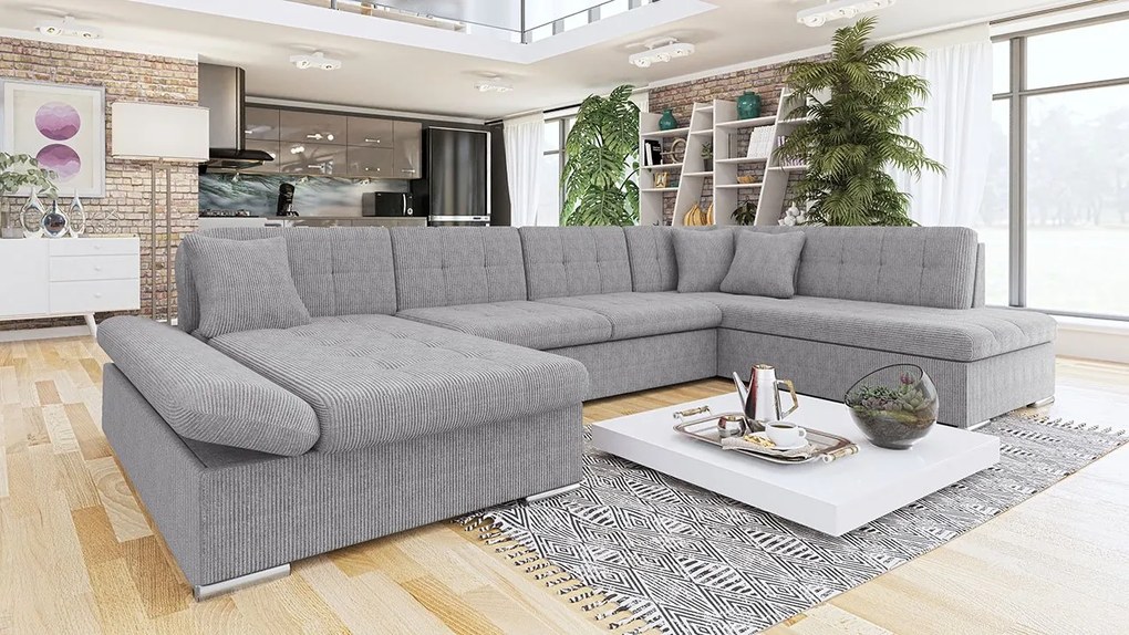 Canapea de colț Calla (S) U (gri). Promo -17%. 1070378