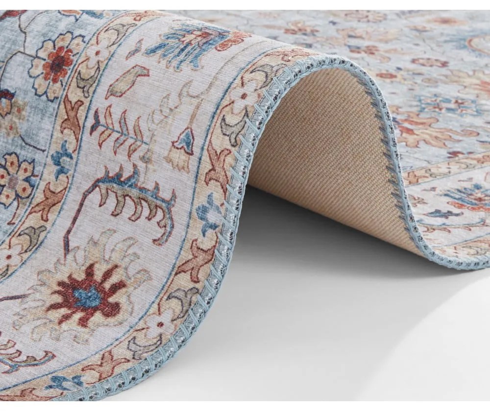 Covor Nouristan Vivana, 160 x 230 cm, albastru - bej