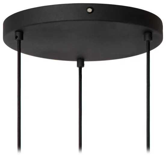 Lustră pe cablu Lucide 45492/13/36 RAFAL 3xE27/40W/230V negru/gri