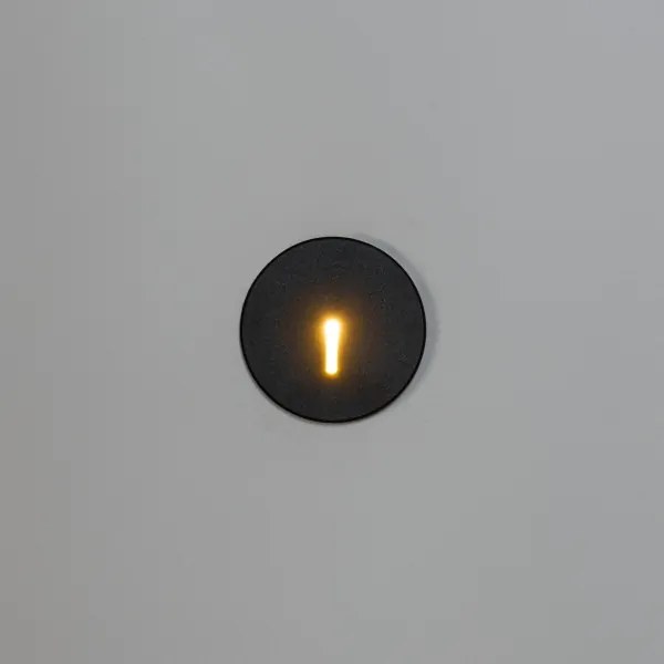 Kanlux 90796 - Corp de iluminat LED pentru scări MAGNIK LED/1,7W/230V CCT negru, rotund