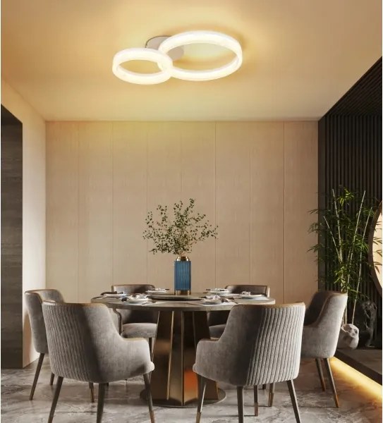 Globo 48046D2 - Plafonieră LED ZARA - 24W, 230V, 3000K, 33x50 cm