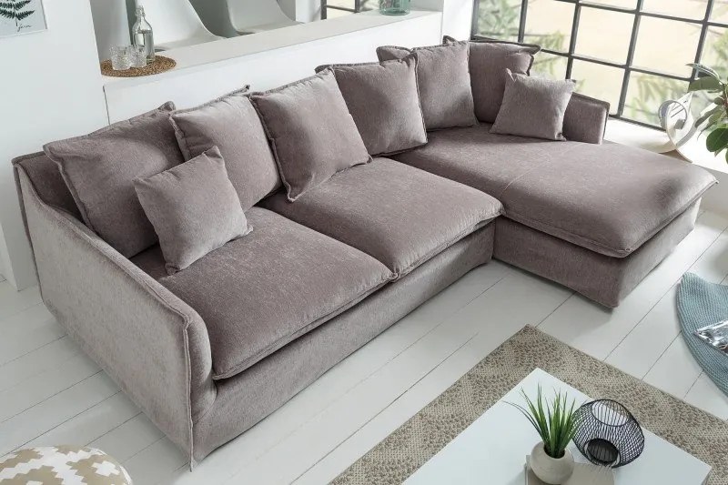 Canapea confortabila cu sezlong dreapta Heaven 255cm