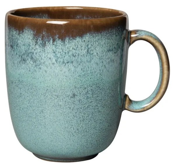 Cană din gresie ceramică Villeroy &amp; Boch Like Lave, 400 ml, turcoaz - maro