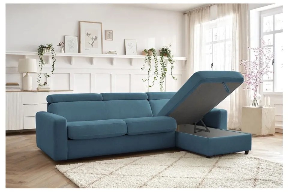 Colțar albastru extensibil (cu colț variabil) Monaco – Bobochic Paris