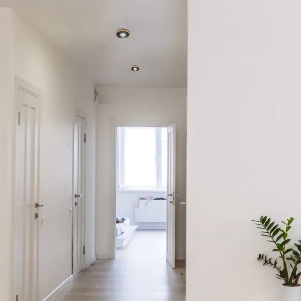 Plafonieră pentru tavan fals TOBBY 1x GU10/20W/230V Ø 11,5 cm stejar/negru