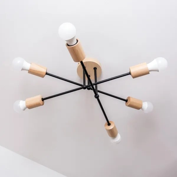 Lustră aplicată CAMBRIDGE 6xE27/15W/230V, pin