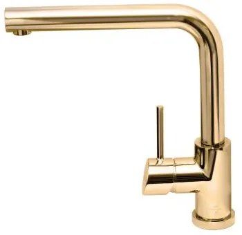 Baterie pentru chiuveta bucatarie culoare bronz Alveus Fluid Monarch Bronz lucios