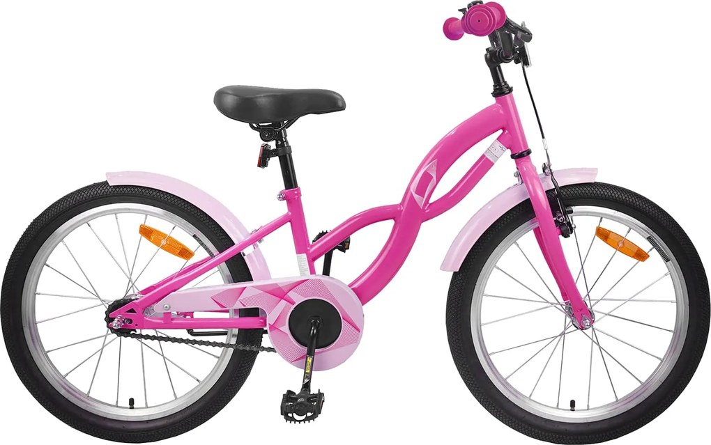 vidaXL Bicicletă pentru Copii 20 Inci pentru 6-11 ani Roz închis