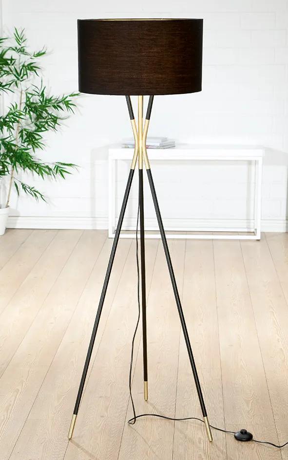 Lampadar TROIS, lemn metal, 155 x 51 cm