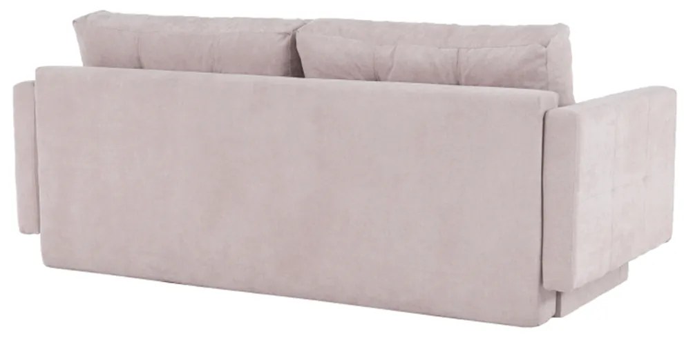 Canapea extensibilă, roz antic textil Queens, AURELIA