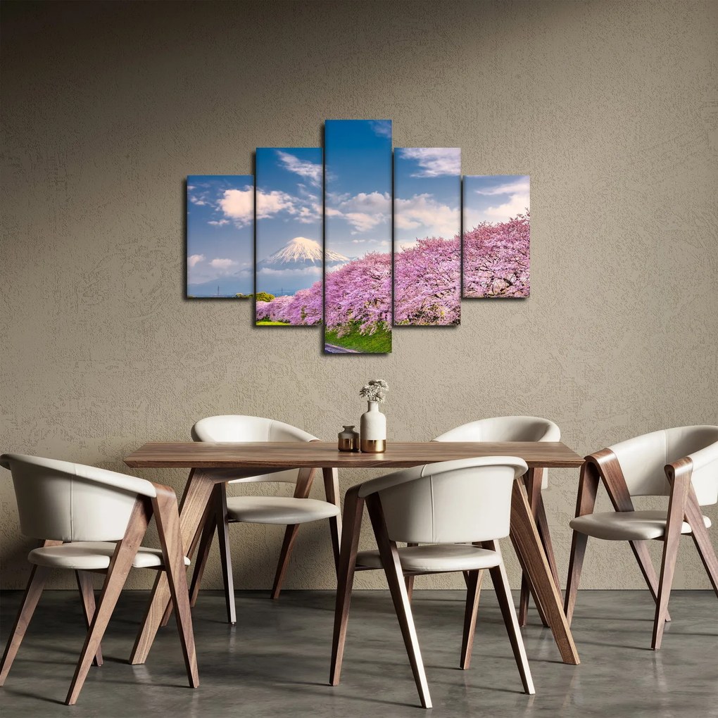 Tablou - Peisaj de primăvară japonez (150x105 cm)