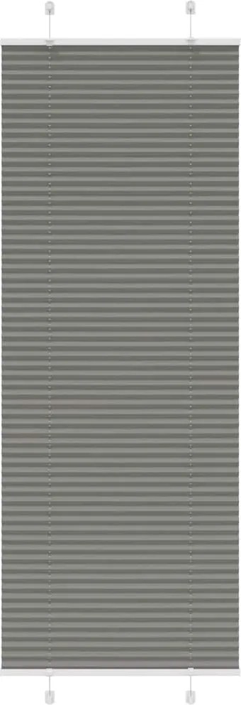 vidaXL Jaluză plisată Antracit 80x200 cm Lățime țesătură 79,4 cm