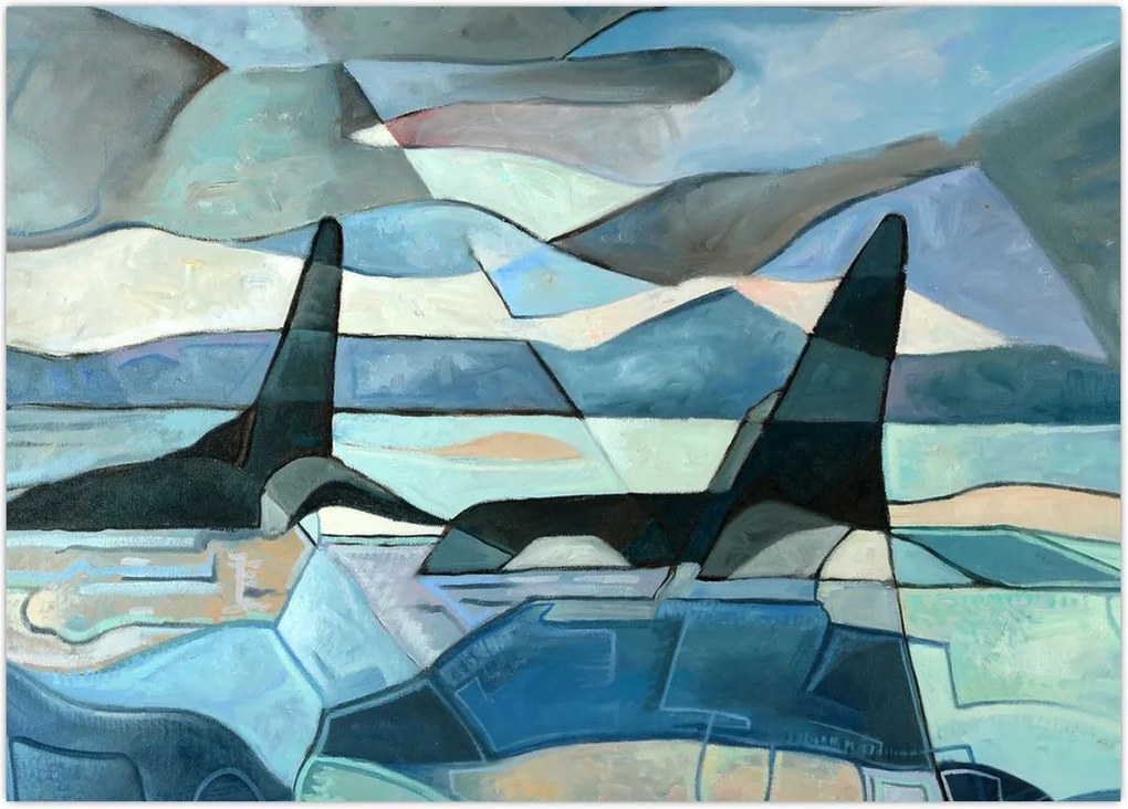 Tablou - Balene (70x50 cm)