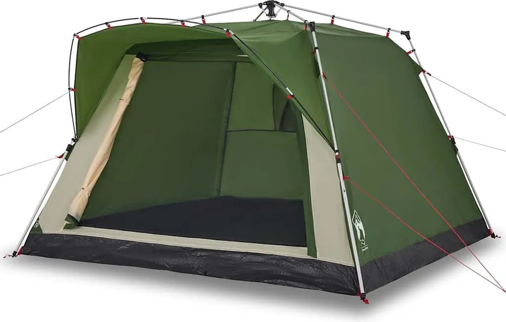 vidaXL Cort de familie pentru 4 persoane verde setare rapidă