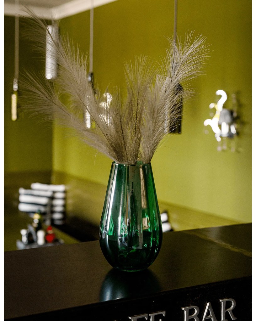 Vaze, set de 2, verde/chihlimbar, GLOW