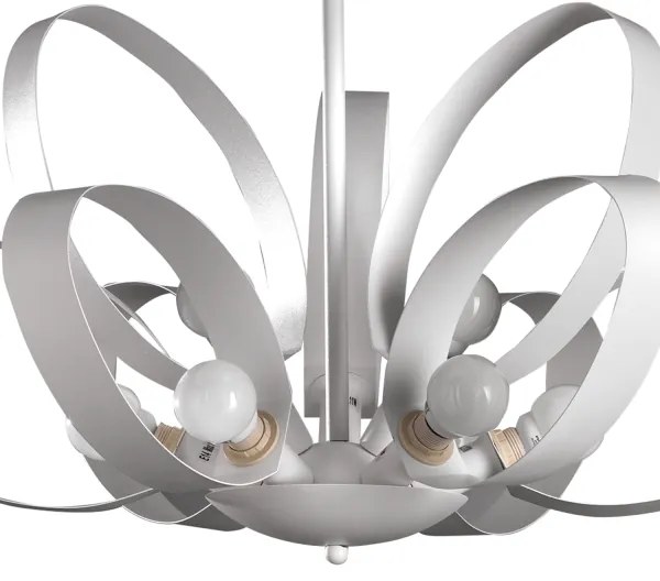 Lustră pe lanț ONLI SERENA 9xE14/6W/230V alb