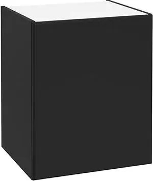 Dulap baie suspendat cu sertar softclose negru mat Defra MO-RE 50 cm