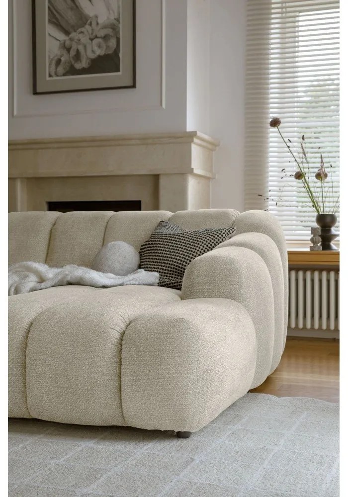 Colțar bej (cu colț pe partea dreaptă/cu șezlong) Shell – Miuform