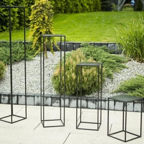 Suport pentru flori 40x24 cm, negru