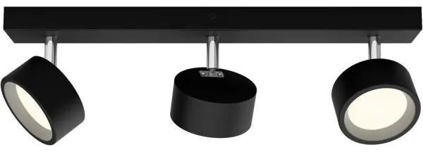 Spot LED BRACIA 3xLED/5,5W/230V negru Philips