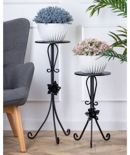 Suport de flori 55x33 cm negru