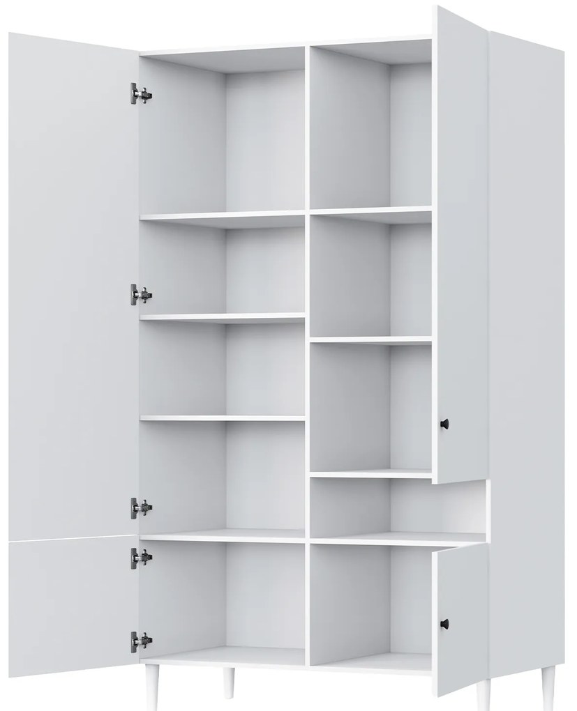 Dulap de haine DULLUM 120x205cm, albă