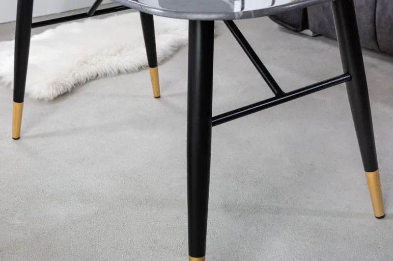 Neînvins Masa conferinta Paris 110 cm antracit aspect marmura