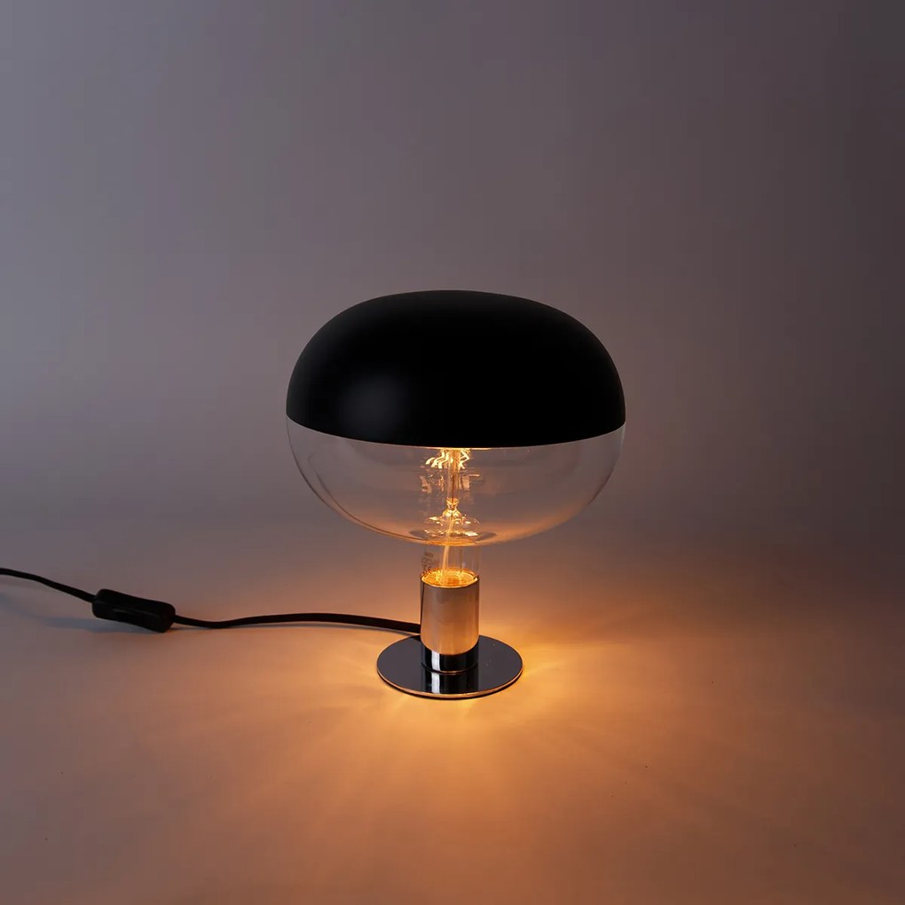 Bec LED cu dimmer E27 oglindă negru 6W 360lm 1800K