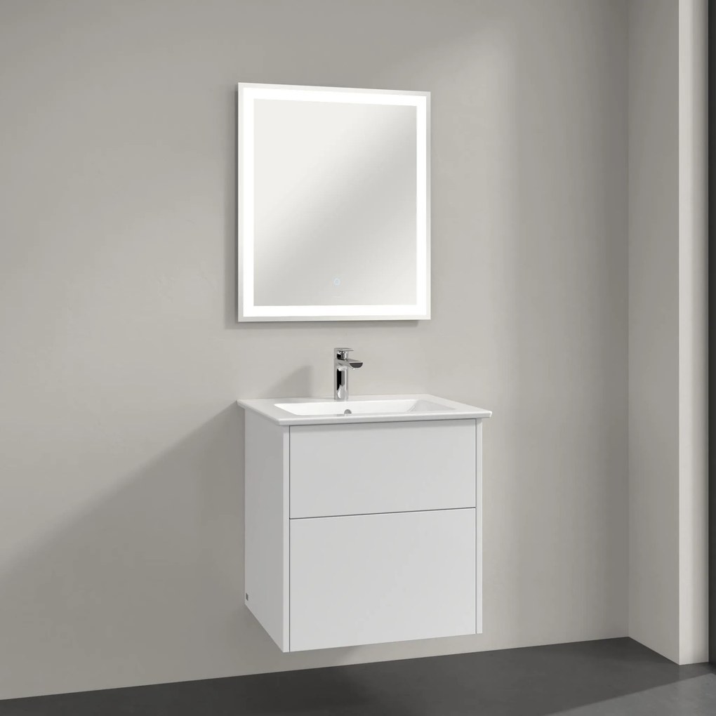 Villeroy &amp; Boch Finero lavoar cu dulap și oglindă 60 cm alb S00300DHR1