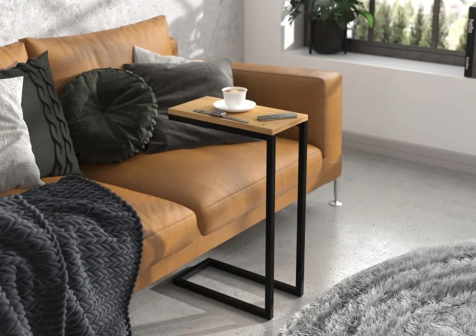 Masuta cafea, SPARK, ADRK Furniture (Culoare: Alb / Alb)