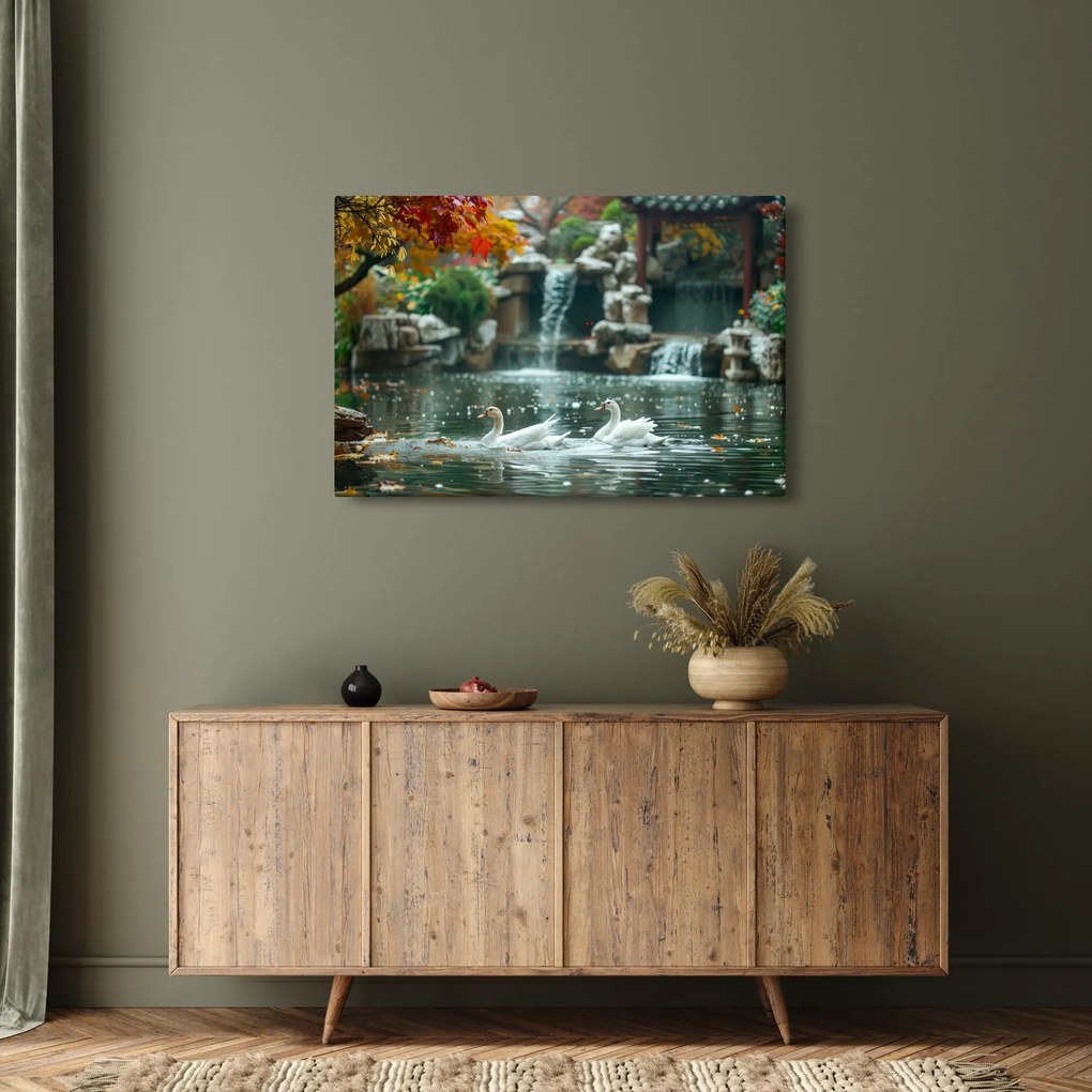 Tablou - iaz asiatic (90x60 cm)