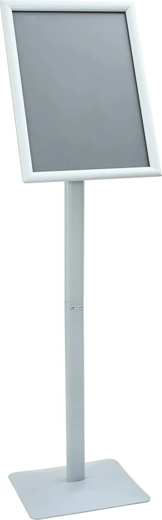 vidaXL Suport poster tip pedestal Argintiu 32,5 x 27 x 126 cm Fontă