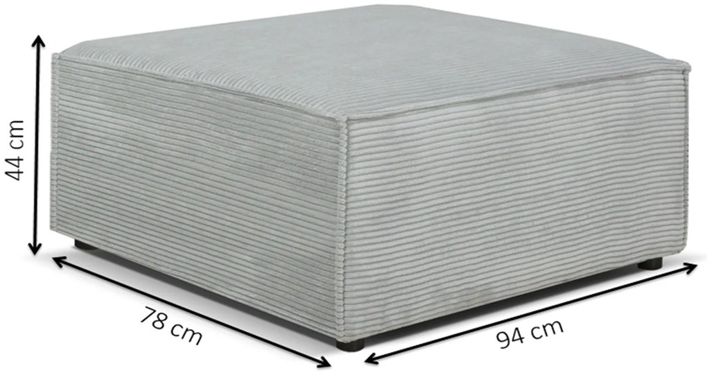 Colțar Cuboid L (Maro închis) (S). 1071638