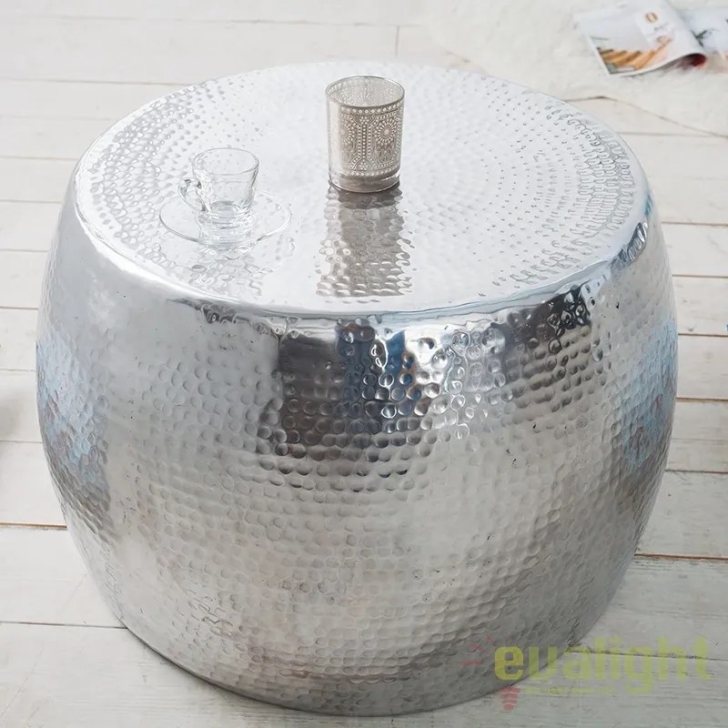 Masuta Living eleganta Optik 60cm argintiu