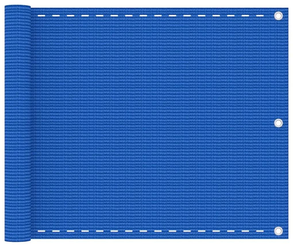 Paravan de balcon, albastru, 75x300 cm, HDPE Albastru, 75 x 300 cm