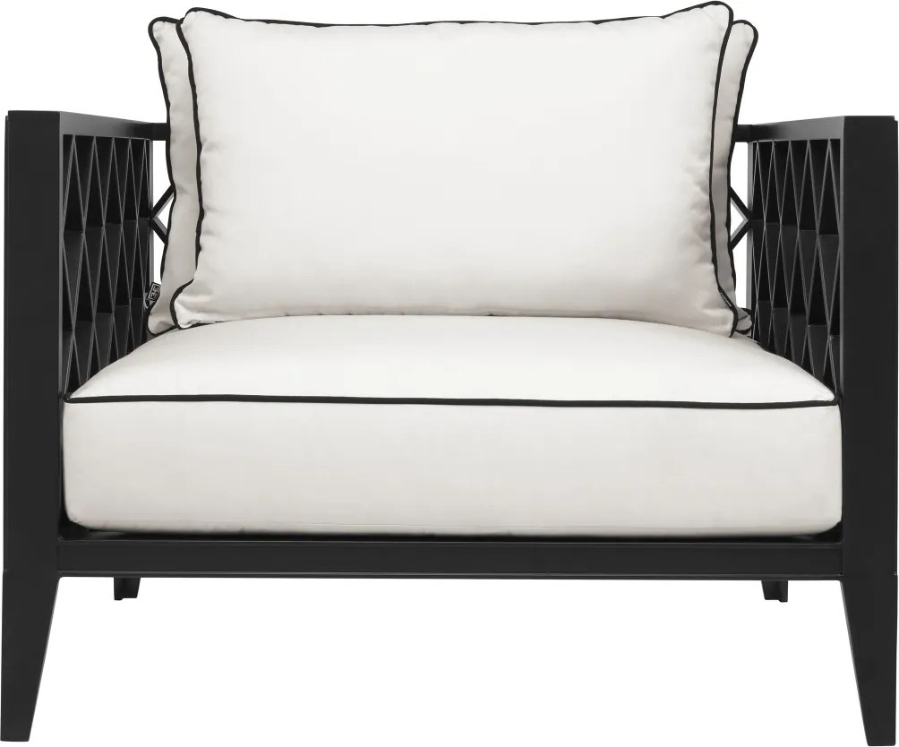 Fotoliu pentru interior si exterior Ocean Club, negru 113621 HZ